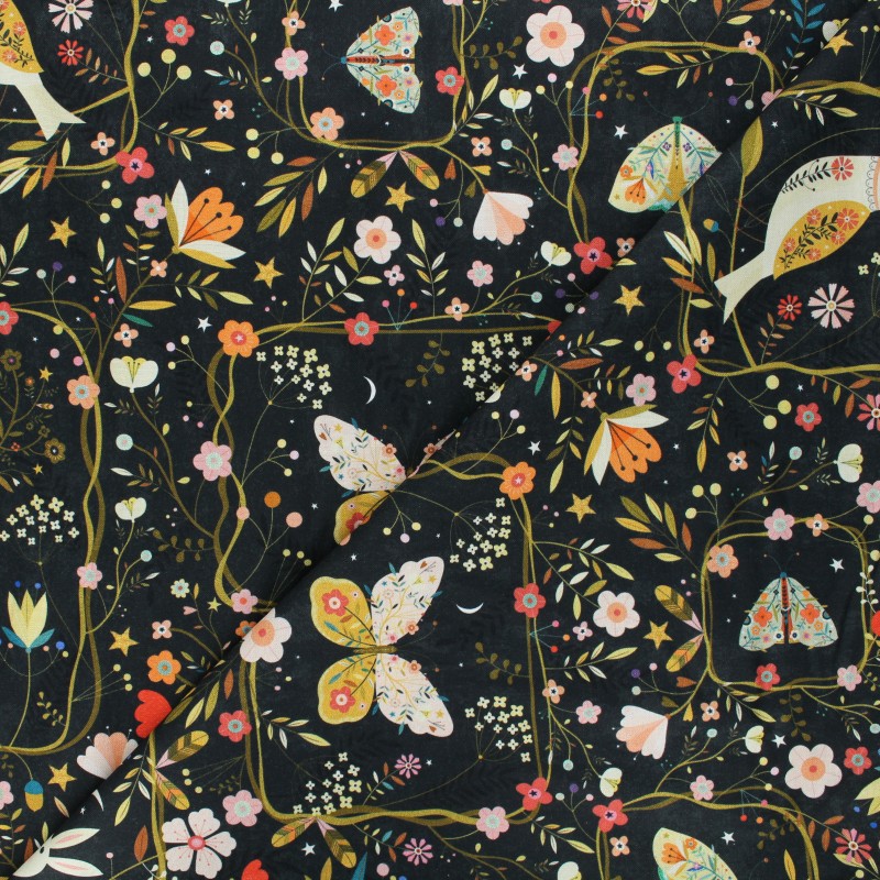 Cotton Dashwood Studio fabric Tree Of Life Animaux MPM