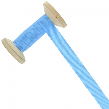 Bobine De Ruban Gros Grain 15 Mm - Bleu