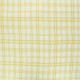 Tissu double gaze de coton carreaux Elsy - jaune x 10cm