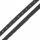 Ruban Polyester avec boutons pression - noir - Bobine de 15 m