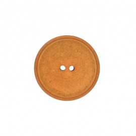 Rice Husk Button - orange Paddy