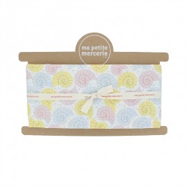 Coupon tissu popeline de coton Shelly - blanc (50 cm x 150 cm)