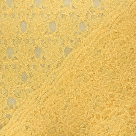 Lace Fabric - Yellow Dawn x 10cm