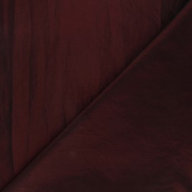 Tissu taffetas uni Orient - lie de vin x 10cm