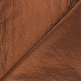 Tissu taffetas uni Orient - noisette x 10cm
