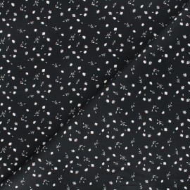 Tissu jacquard stretch Fibre Mood Jill - noir