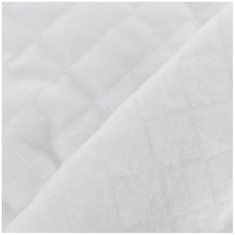 Quilted Lining Fabric White x 10cm Ma Petite Mercerie