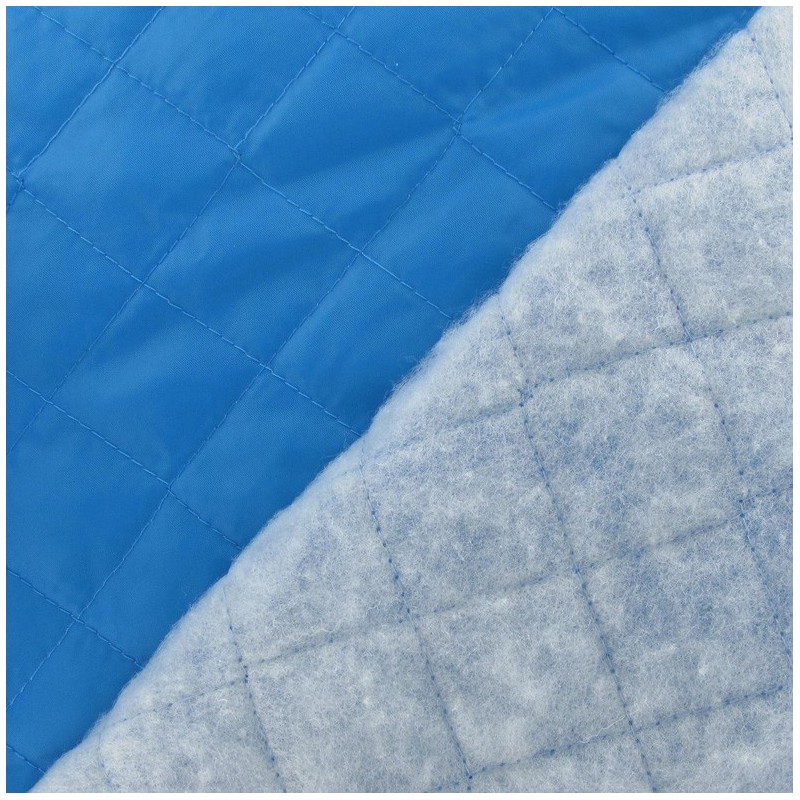 Quilted Lining Fabric Turquoise Blue x 10cm Ma Petite Mercerie