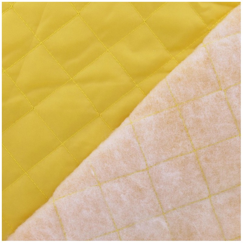 Quilted Lining Fabric Yellow x 10cm Ma Petite Mercerie