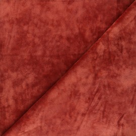 Tissu jersey velours Babeth - terracotta x 10cm
