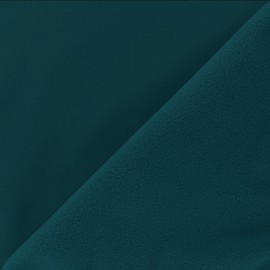 Tissu Softshell uni - vert émeraude x 10cm