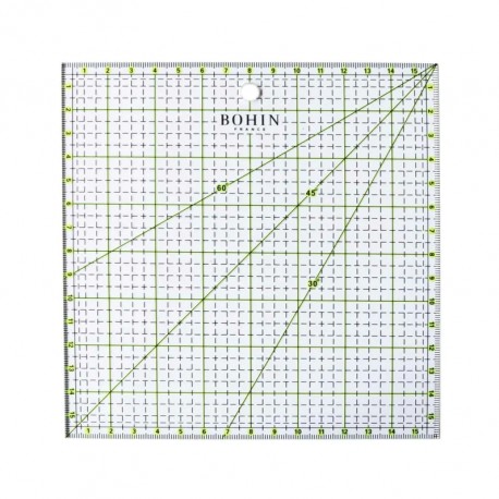 Règle patchwork Bohin - 16 x 16 cm