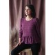 Tissu crêpe de viscose plumetis Lise Tailor Reverie - violet x 10cm