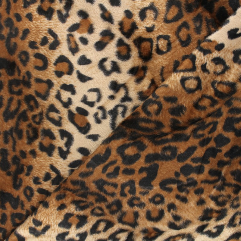 Tissu En Coton Imprimé Panthère Léopard Marron – Toile Imprimée