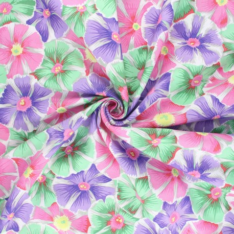 Tissu popeline de coton Kaffe Fassett Pinwheels - rose x 10cm