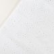 Tissu voile de coton broderie anglaise Joy - blanc x 10cm