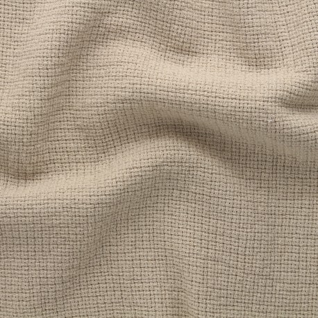 Tissu étamine de coton Paralia - taupe x 10cm