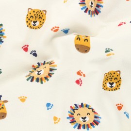Tissu jersey Savane friendly - écru x 10cm