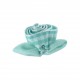 Fleur vichy à coller/coudre menthe glacée et blanc
