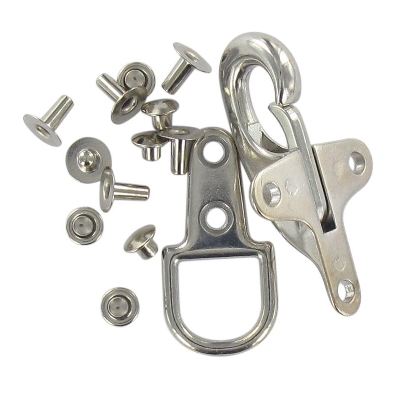 Fireman clips & clasp fastener with lobster clasps silver Ma Petite