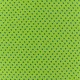 Tissu petit pois multi turquoise fond anis x 10cm