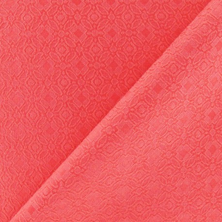 fabric lining 10cm jacquard coral heavy