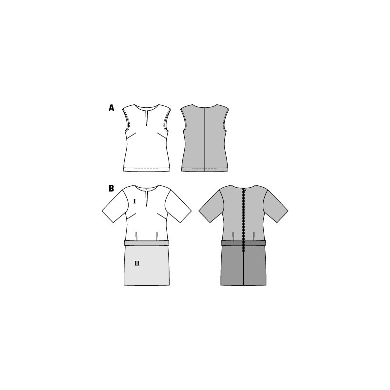 Patron Robe & Tshirt Burda n°7079 Ma Petite Mercerie