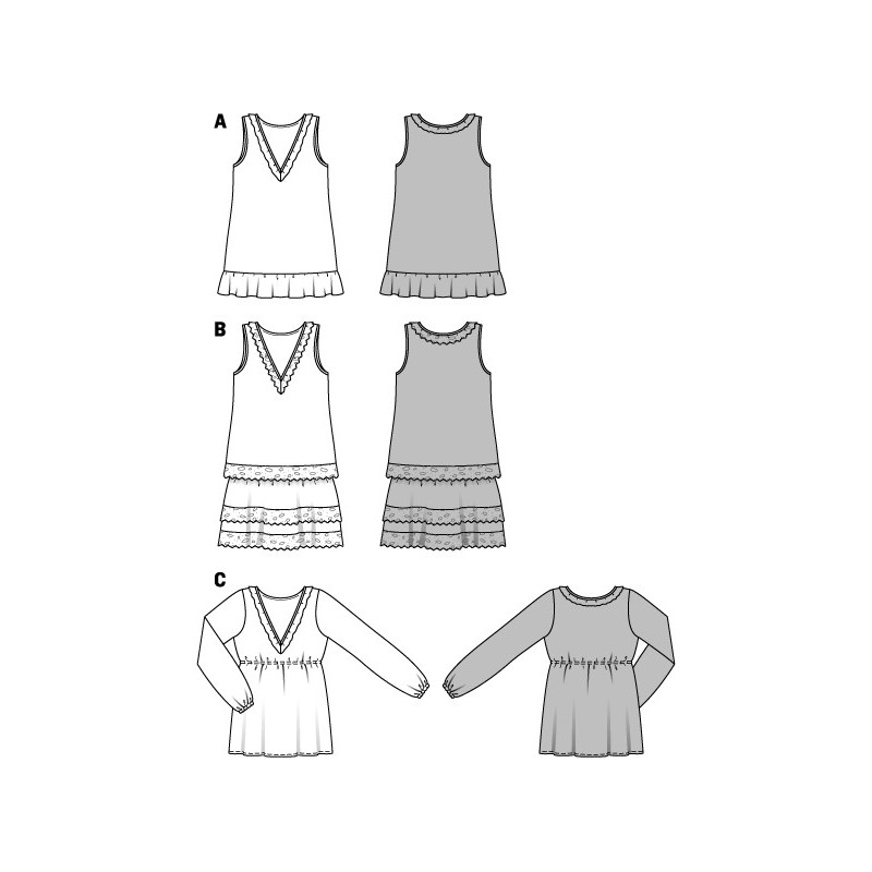 Patron Robe & Tshirt Burda n°6922 Ma Petite Mercerie