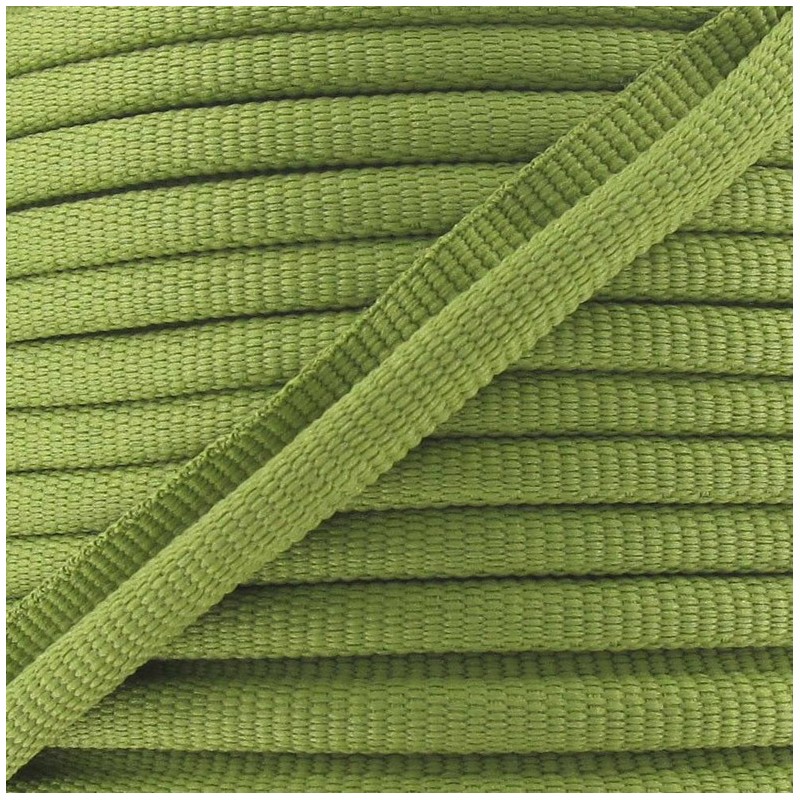 Flange Insertion Piping Cord olive green Ma Petite Mercerie
