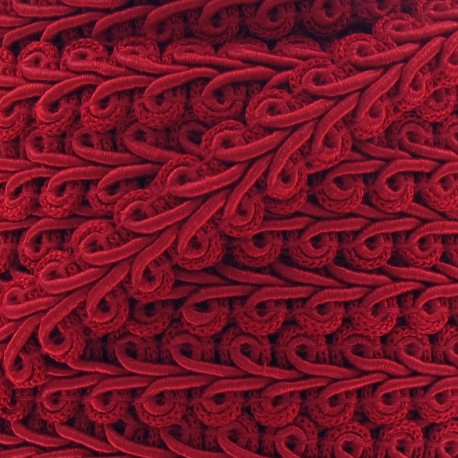 Ears of wheat trim 12mm  x 1m - carmin