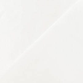 ♥ Coupon 80 cm X 140 cm ♥ Tissu satin touché soie écru
