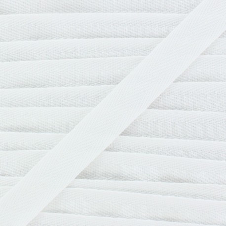 Ruban Sergé couleur blanc 