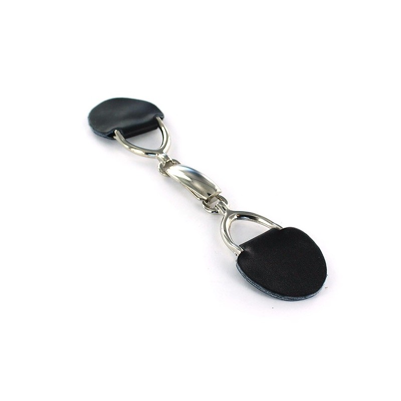 Duffle Coat Loops with Toggle B, nickelplated stirrup fastener, 165 mm