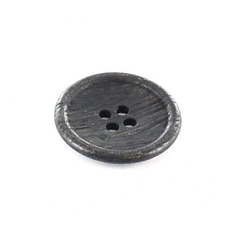Bouton Métal aspect bois noir