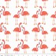 Fabric Lula Flamingo orange x 30cm