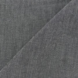 Linen Fabric - Wallin Black x 10cm