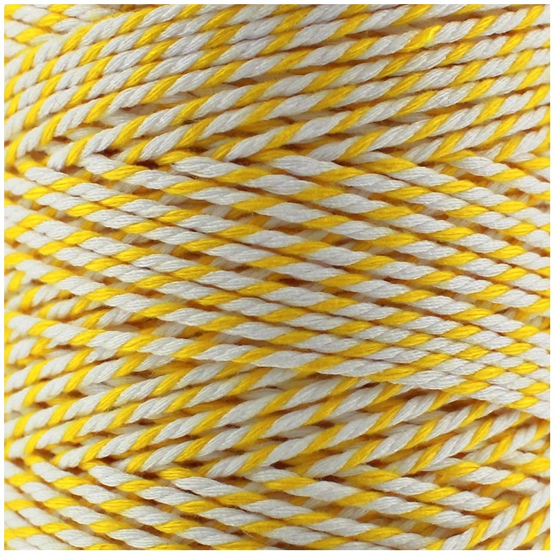 Ficelle Baker's Twine 2 mm jaune Ma Petite Mercerie