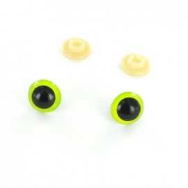 Safety eyes Dog (a pair) - lime