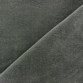 Micro Bamboo Towel fabric - anthracite x 10cm