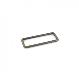 Steel rectangle buckle - bronze