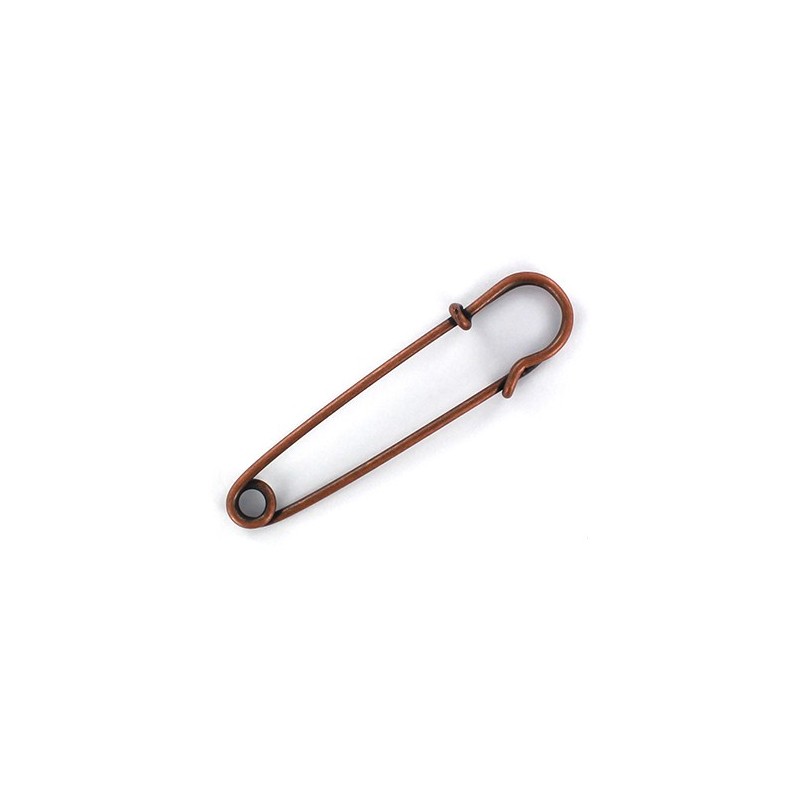 Metal Kilt safety pin copper Ma Petite Mercerie