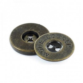 Magnetic snap fastener Modello x 18 mm - brass