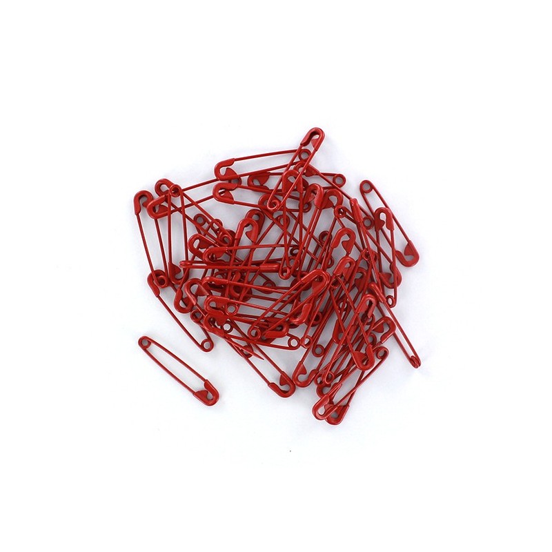 Safety pin Color red (x 50) Ma Petite Mercerie