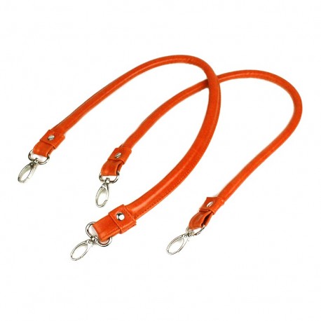 Imitation leather bag-handles Color - pumkin
