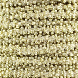 ♥ Coupon 100 cm ♥ Galon Perles - doré