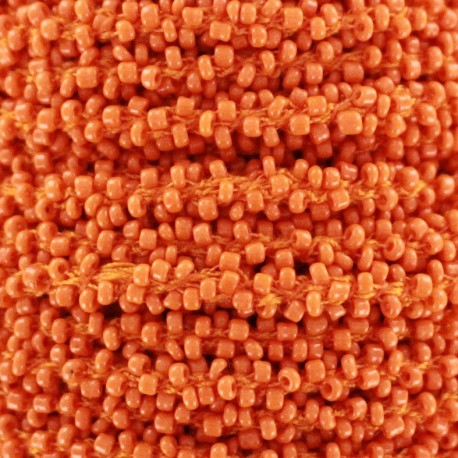 Pearl braid trimming - orange x 1m