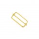Sliding bar adjuster buckle - gold
