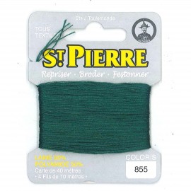 Laine Saint Pierre 40 M card Darning / embroidery - 855 Leaf green