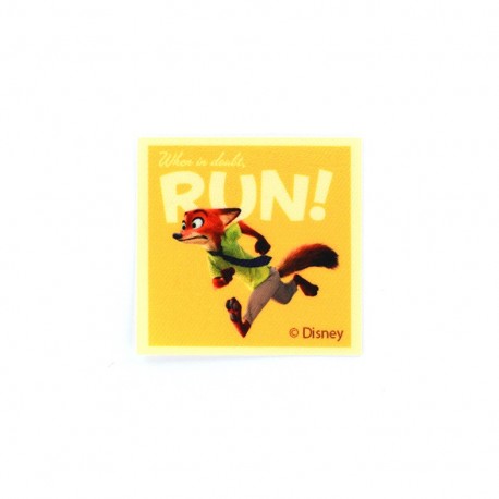 Iron on patch Zootopie Nick Wilde RUN!