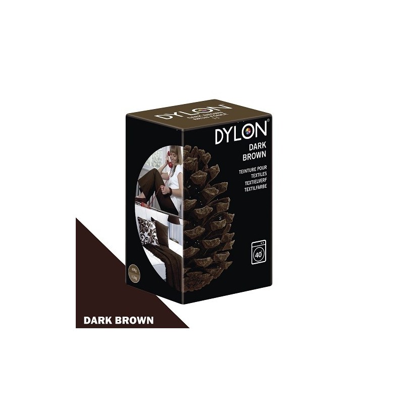 Dylon fabric dye for machine use dark brown Ma Petite Mercerie